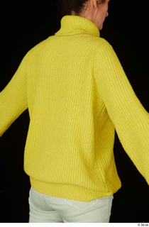 Waja casual dressed upper body yellow sweater with turleneck 0006.jpg